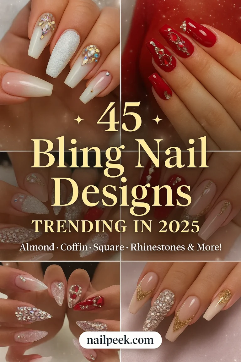 Bling Nail Designs That Are Making Everyone Obsessed in 2025 ๐ 21 Bling Nail Designs
