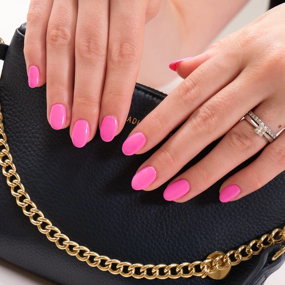 50+ Cute Pink Nail Ideas You’ll Want to Try in 2025 (Trendy, Girly & Pinterest-Perfect) 46 short glossy bubblegum pink nails