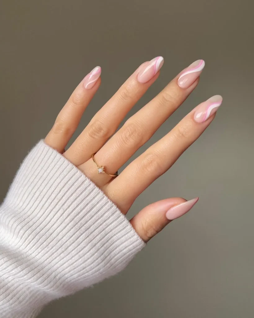 rosy skittle nails September 2026 — gradient pink wine blush manicure