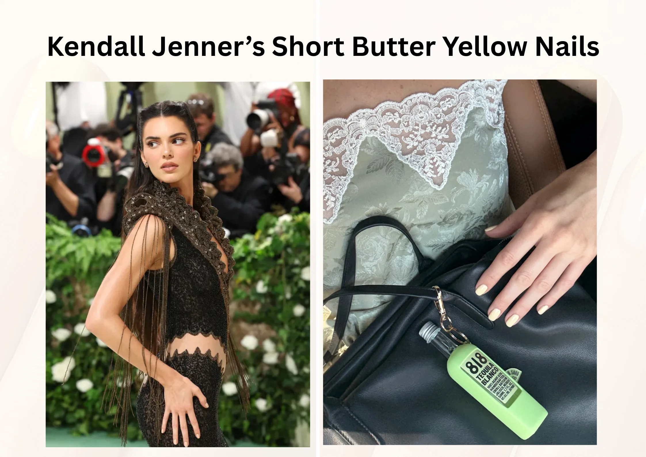 Kendall Jenner’s Short Butter Yellow Nails Are the Chicest Trend of 2025 1 Kendall Jenners Short Butter Yellow Nails 1