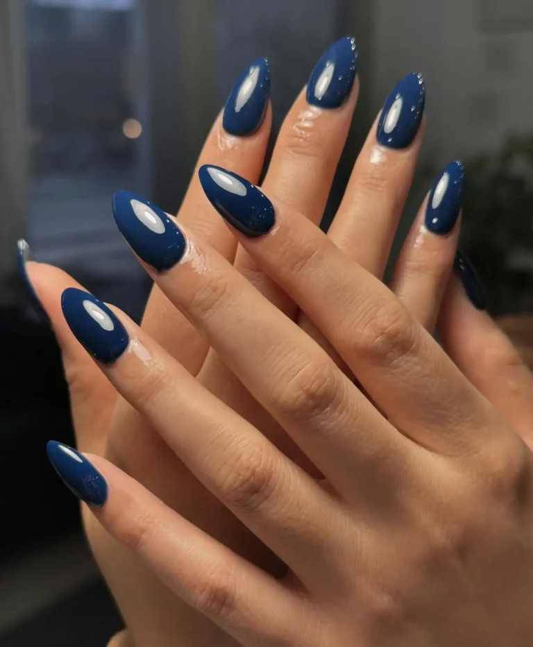 39 Navy Blue Nail Ideas That Are Too Gorgeous Not to Try in 2026 29 navy blue nail ideas 2026 — bold elegant manicure designs trending