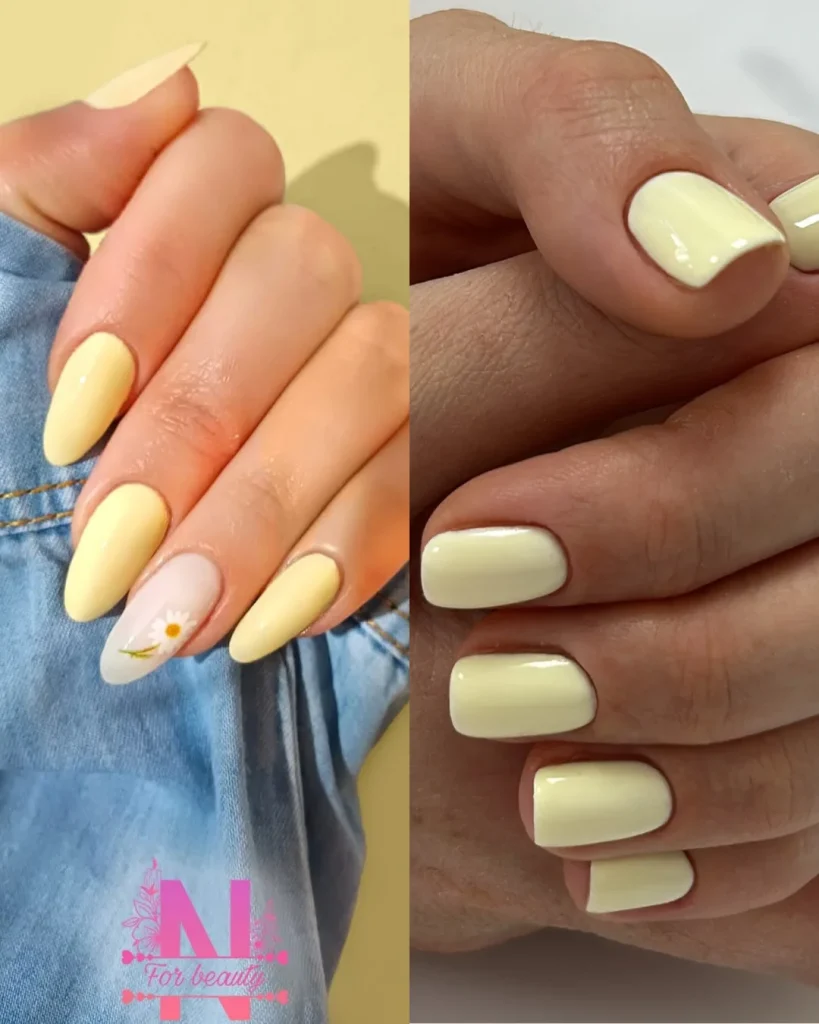 Kendall Jenner’s Short Butter Yellow Nails Are the Chicest Trend of 2025 10 long almond nails vs short square butter yellow nails