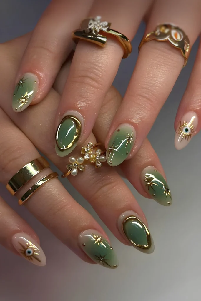 25+ Korean Winter Nail Ideas That Will Rule 2025 ❄️💅 30 Beige, taupe, and sage nails alternating