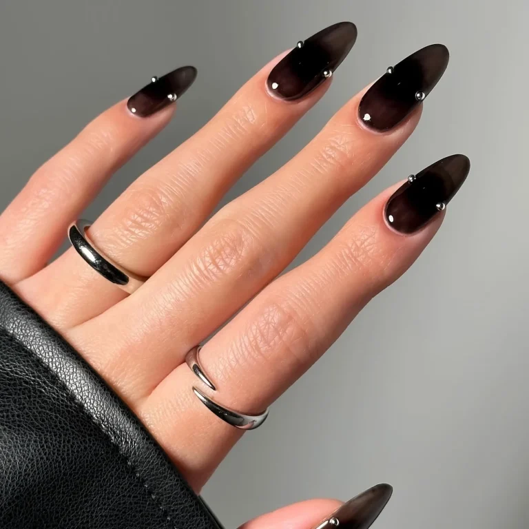 simple almond nails designs
