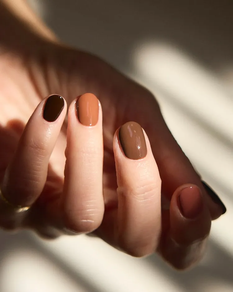 5 Nail Trends That Will Dominate Fall 2025, From Dot Designs to Autumnal Auras 72 Fall Nail Trends