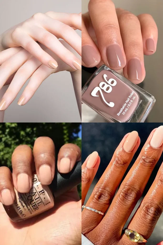 best nude nail colors by skin tone for women over 50 — flattering neutral shades guide