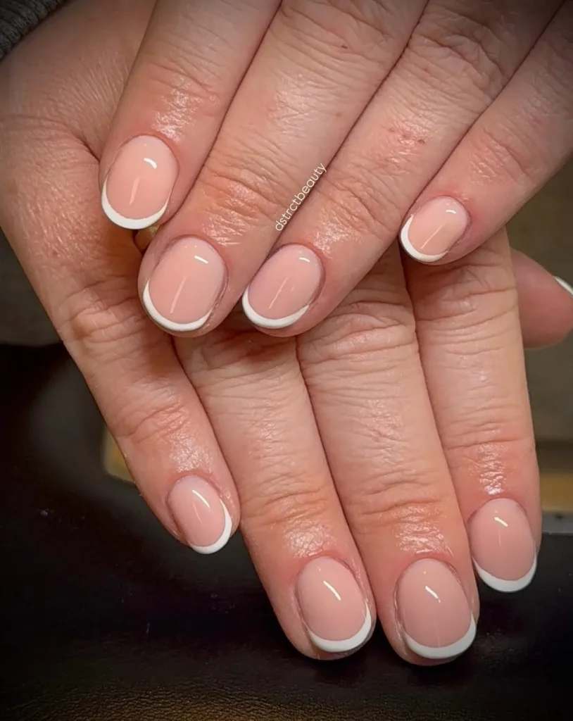 25 Back to School Nail Ideas 2026 Cute, Classy & School-Appropriate Designs for Students & Teachers 5 vanilla French tip back to school nails 2026 — timeless elegant school manicure