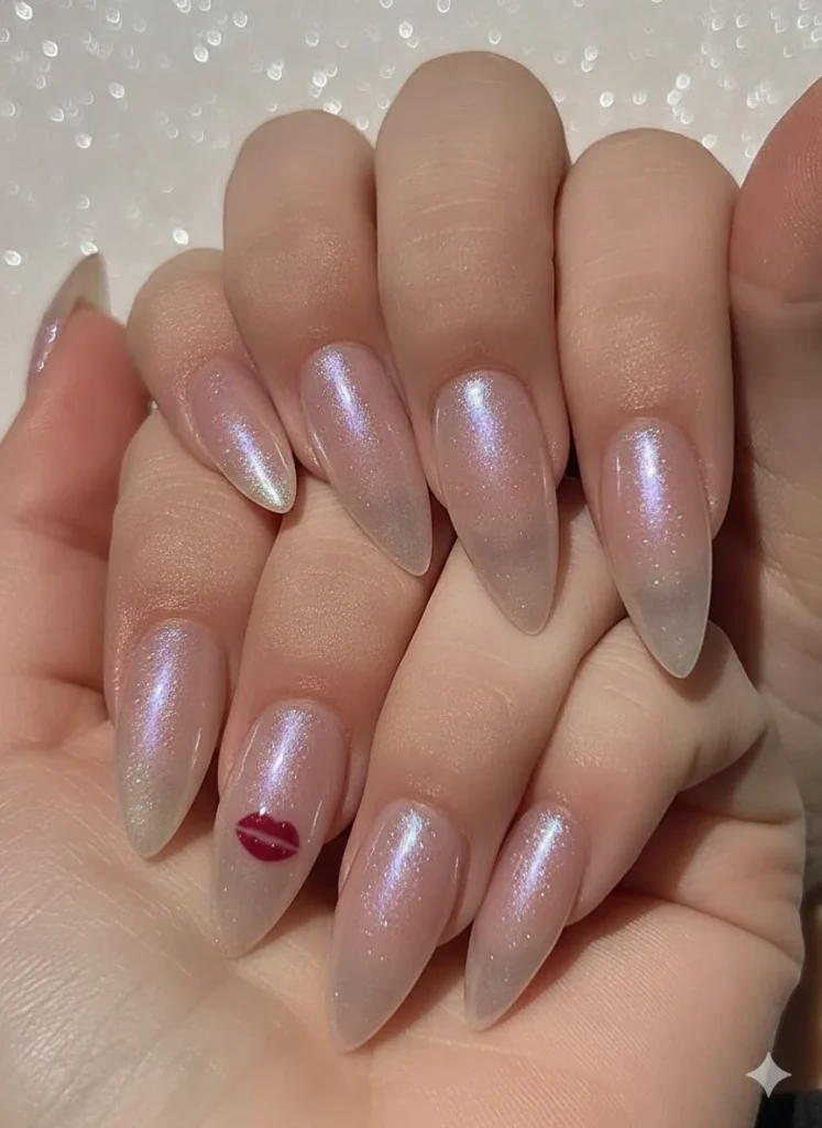 25 Back to School Nail Ideas 2026 Cute, Classy & School-Appropriate Designs for Students & Teachers 12 ong glazed almond college nails 2026 — first day back to school glam"
