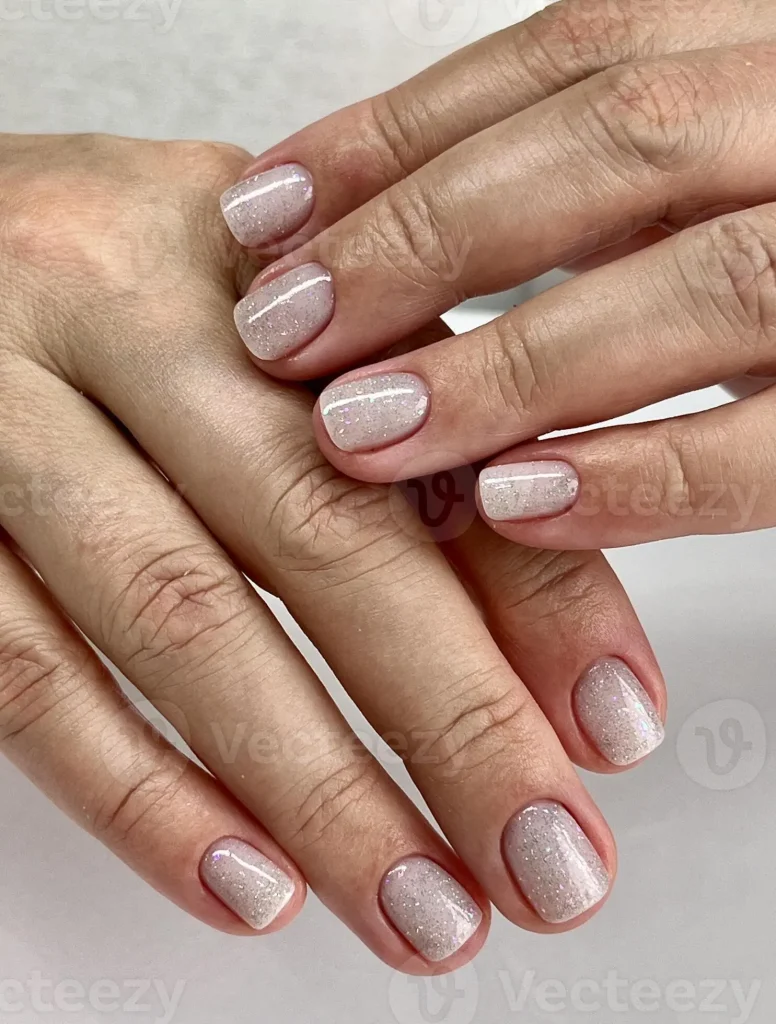 15 Short Nail Ideas for Women Over 60 Elegant, Easy-to-Maintain Designs That Flatter Mature Hands (2026) 2 classic glossy nude short nails over 60 — clean oval manicure flattering elegant , Short Nail Ideas for Women Over 60