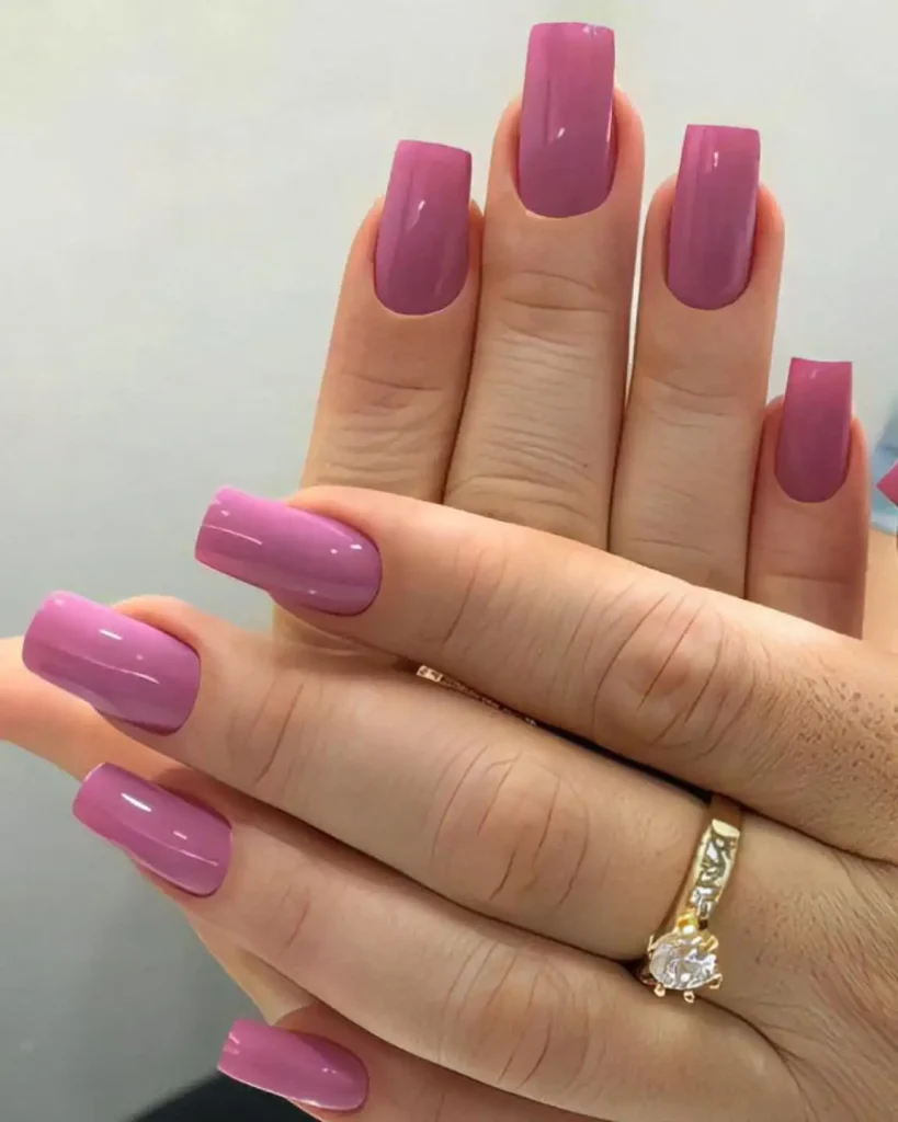 spring nail colors for women over 60 — dusty rose 2026