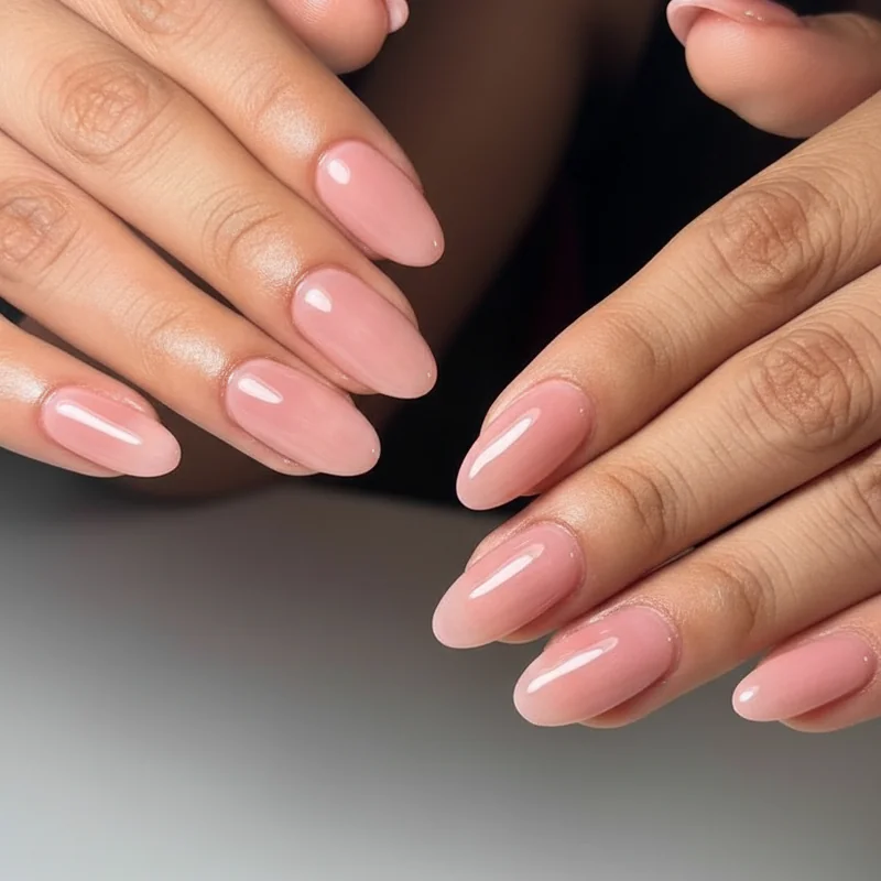 25 Back to School Nail Ideas 2026 Cute, Classy & School-Appropriate Designs for Students & Teachers 17 clean blush professional teacher nails 2026 — school appropriate adult manicure