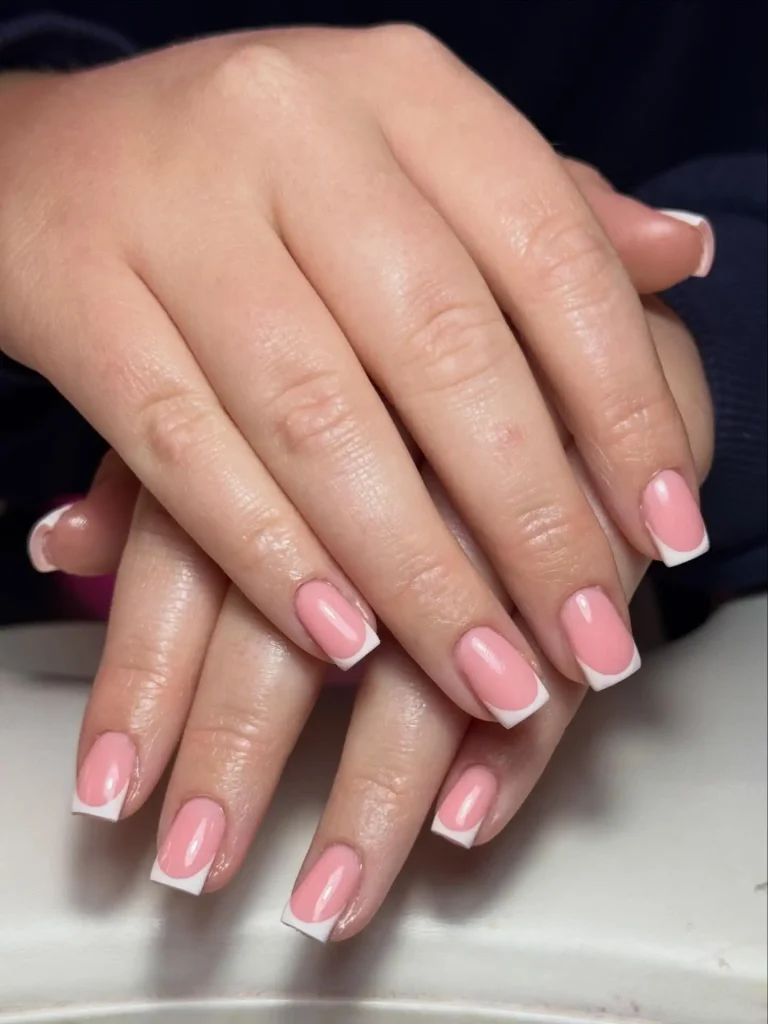 25 Back to School Nail Ideas 2026 Cute, Classy & School-Appropriate Designs for Students & Teachers 3 short square nude back to school nails 2026 — dress code safe clean manicure